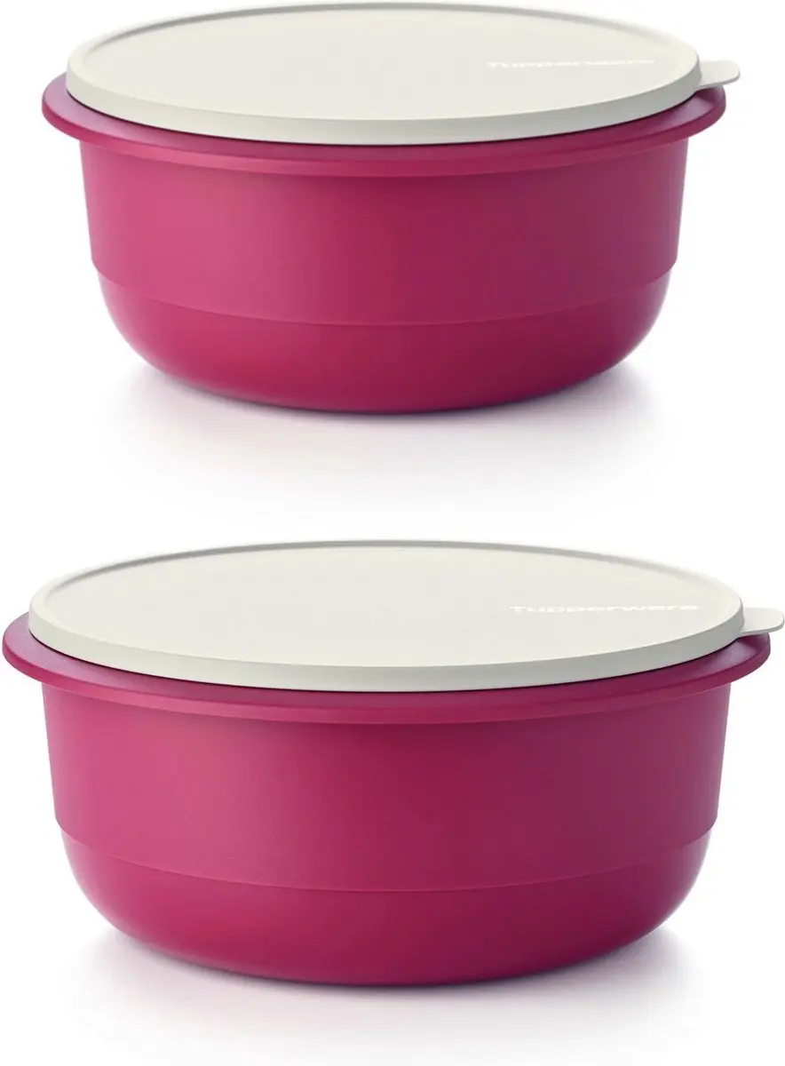 Tupperware mix en mengkom set van 1l en 2l