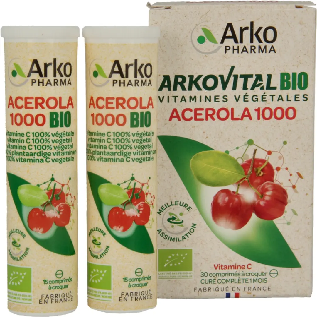 Arkopharma Arkovital Acerola 1000 Kauwtabletten - 30 Stuks