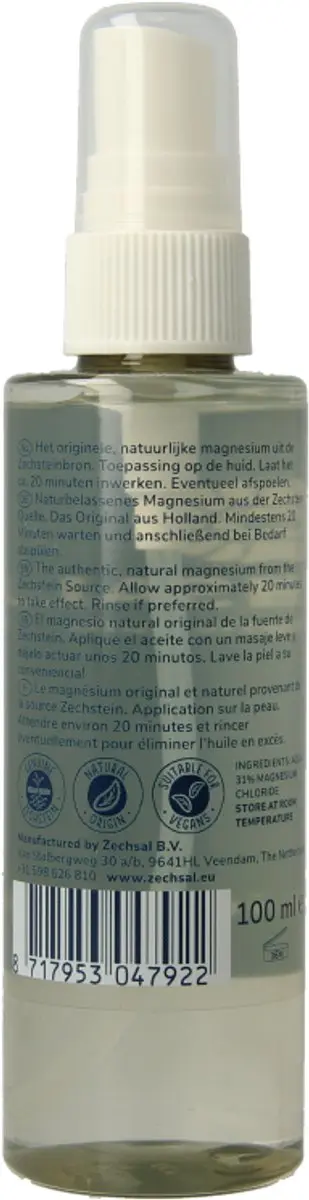 Zechsal Magnesium Olie 100ml Spray