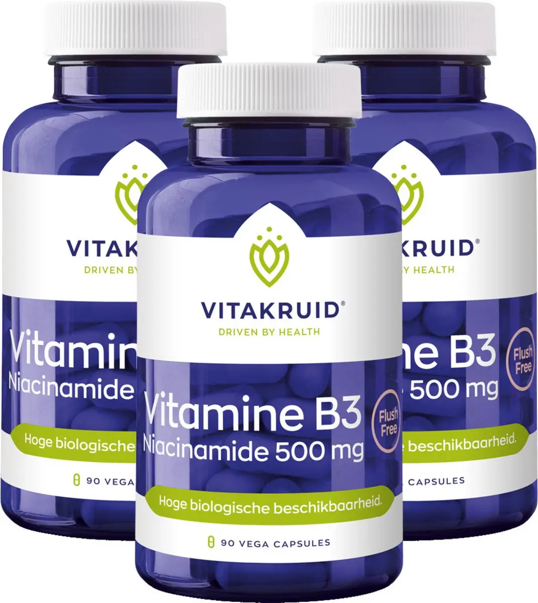 Vitakruid Vitamine B3 Niacinamide 500mg - 90 Vegacapsules