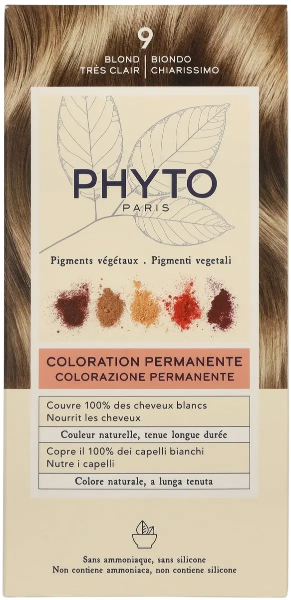 Phyto PhytoColor 9-rubio Permanent Haarkleur 110ml - Zeer Licht Blond