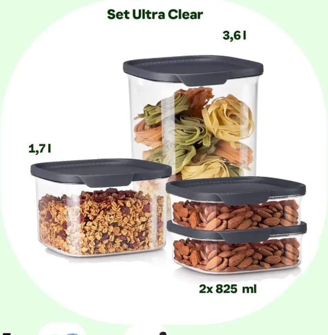 Tupperware Ultra Clear 4 delige set