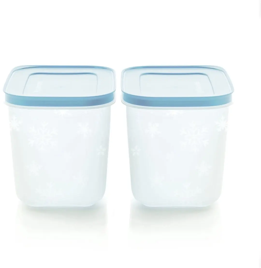 Tupperware diepvriesdozen set van 2 (1.1 liter inhoud per stuk)