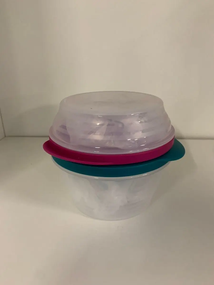 Tupperware Duo kommenset ( voor yoghurt en cereals) in het blauw