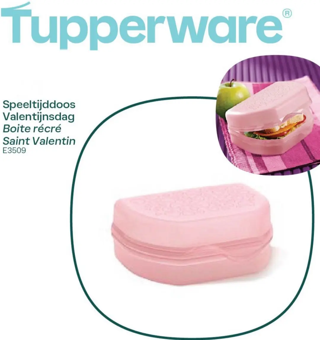Tupperware lunchbox valentijn
