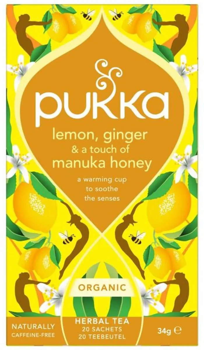 Pukka Lemon, Ginger & Manuka Honey Kruidenthee 20 Zakjes