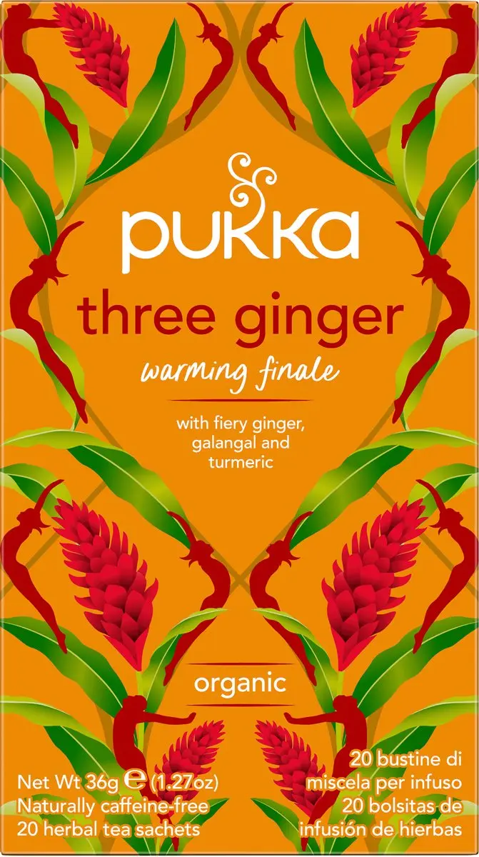 Pukka Three Ginger Biologische Thee 20 Zakjes