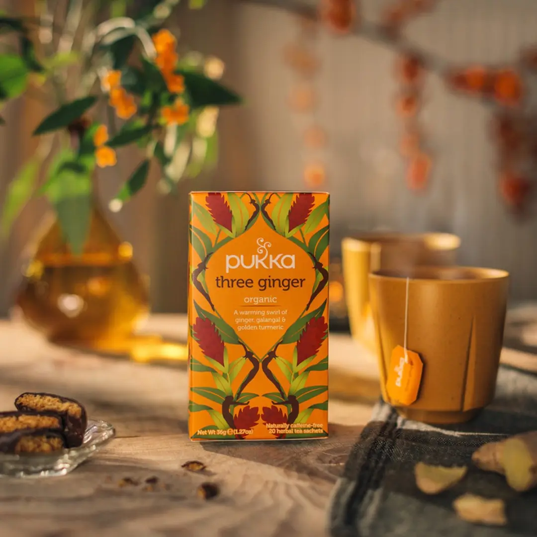 Pukka Three Ginger Biologische Thee 20 Zakjes