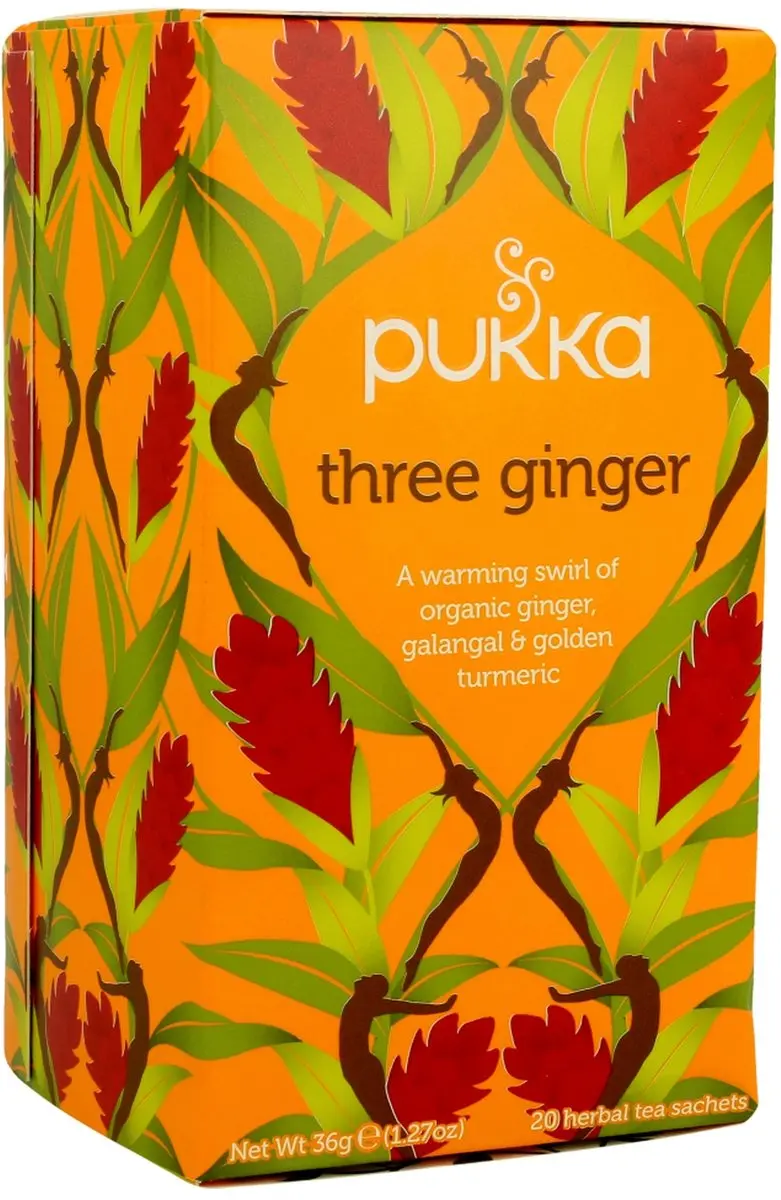 Pukka Three Ginger Biologische Thee 20 Zakjes