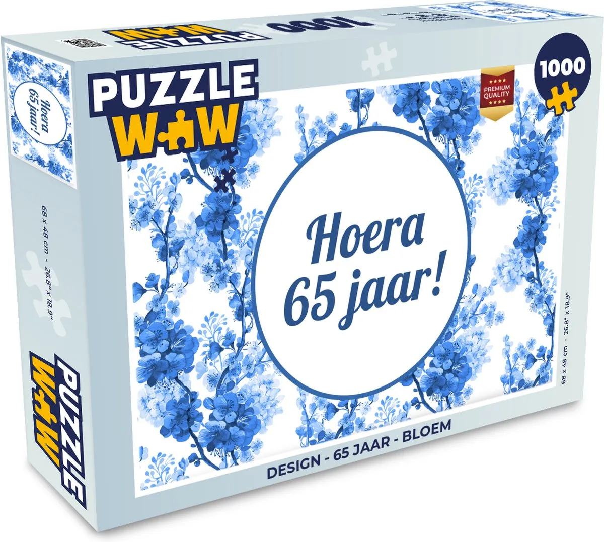 PuzzleWow Bloem Legpuzzel 1000 Stuks - Multicolor