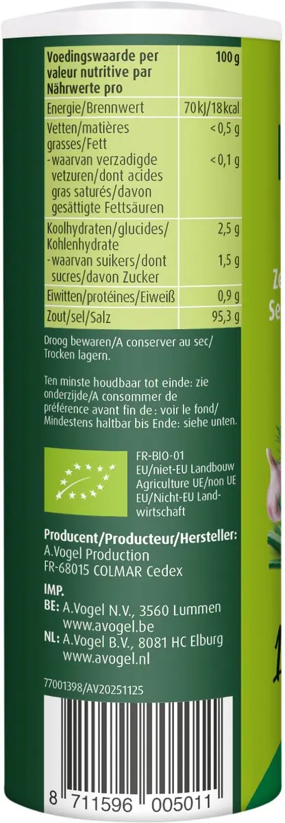 A.Vogel Herbamare Original Zeezout 125g