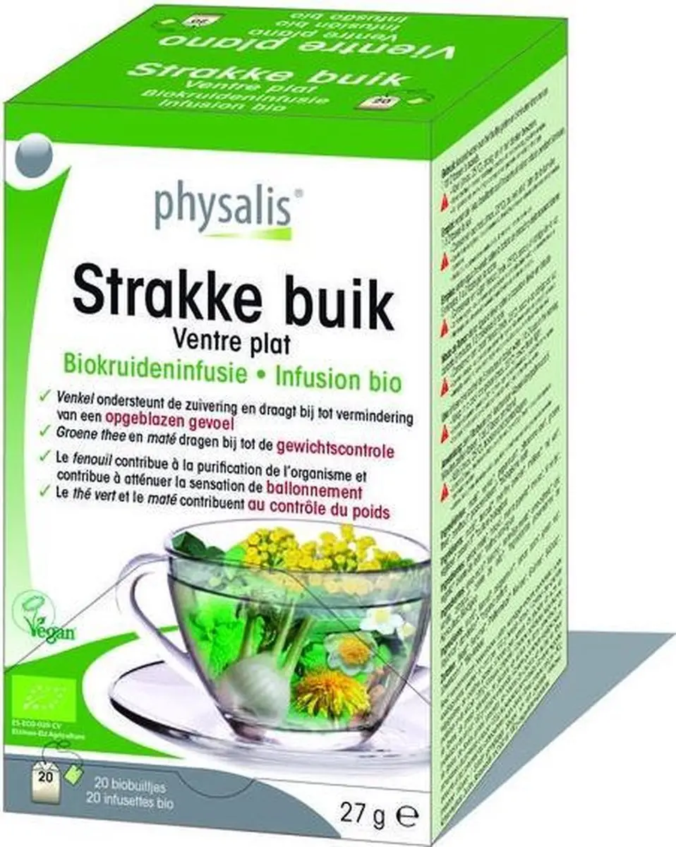Physalis Strakke buik thee bio 20 Zakjes