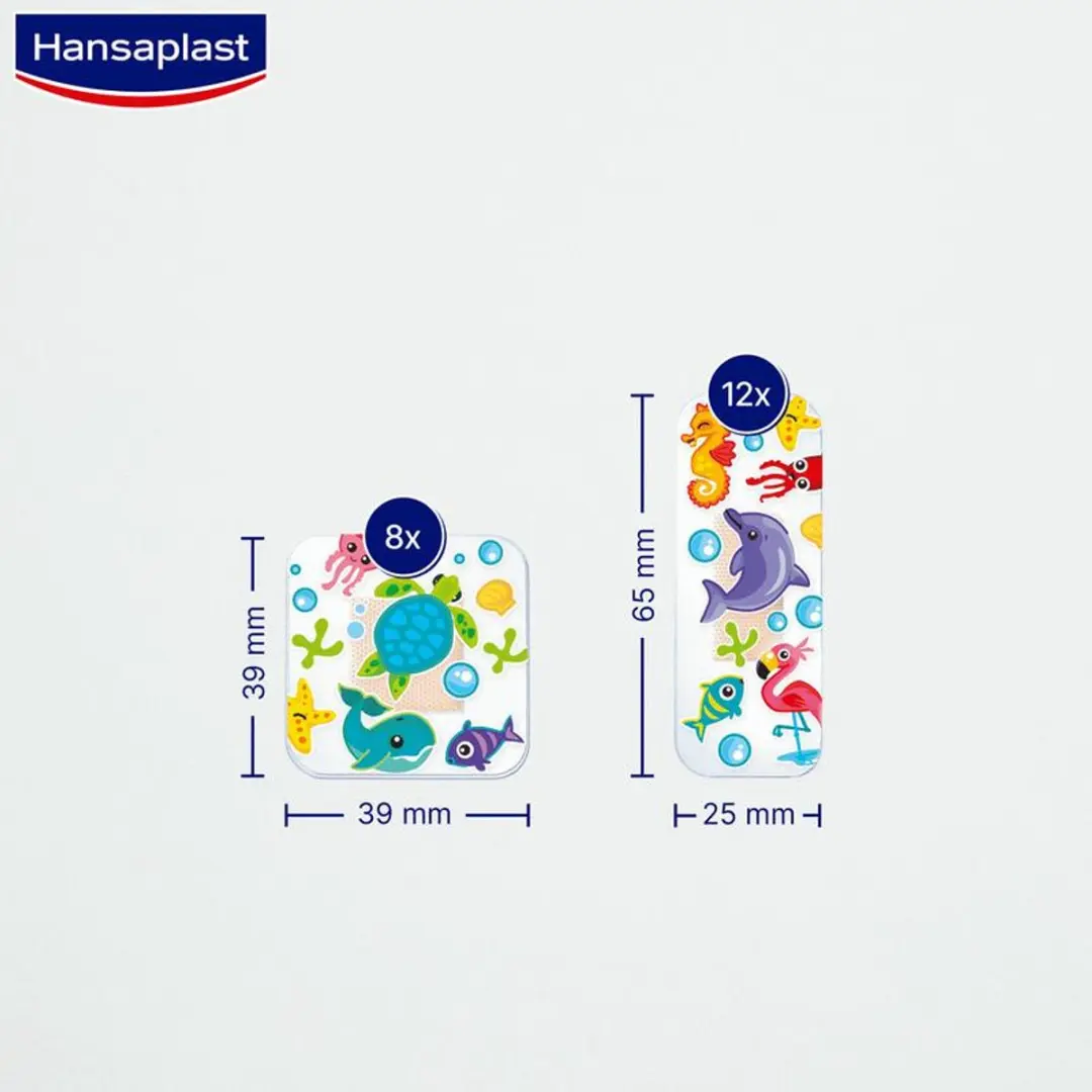 Hansaplast Aqua Protect Kids Pleisters - 20 Stuks - afbeelding 4 van 6