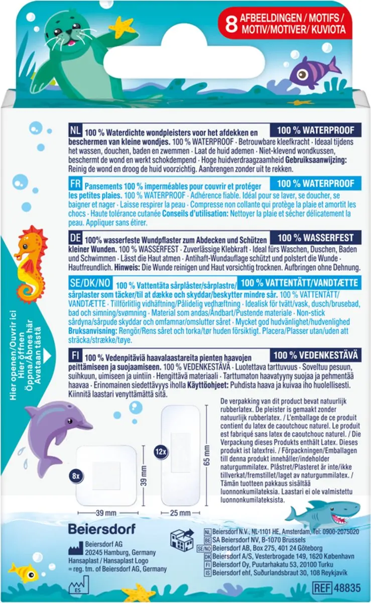 Hansaplast Aqua Protect Kids Pleisters - 20 Stuks - afbeelding 2 van 6