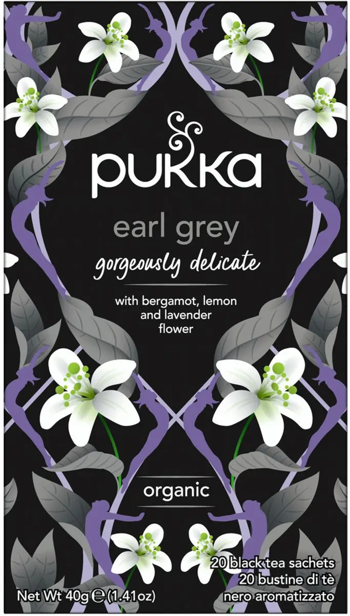 Pukka Earl Grey Biologische Thee 20 Zakjes - Bergamot & Lavendel