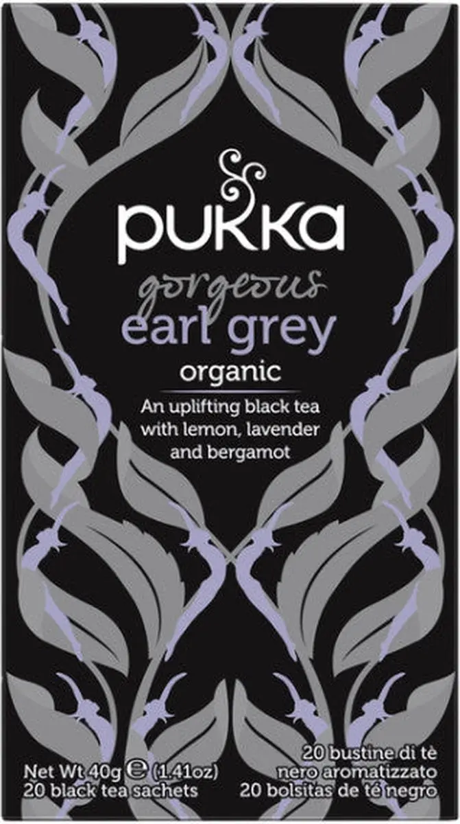 Pukka Earl Grey Biologische Thee 20 Zakjes - Bergamot & Lavendel