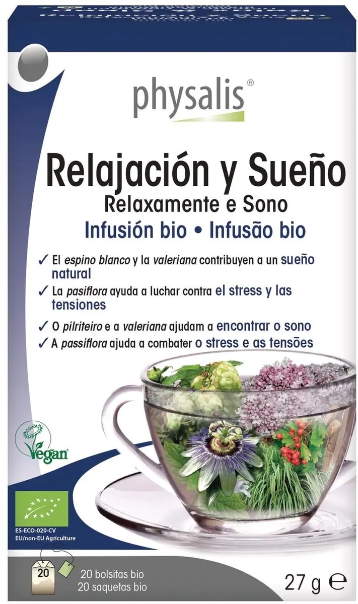 Physalis Relax & Sleep Bio Thee 20 Zakjes