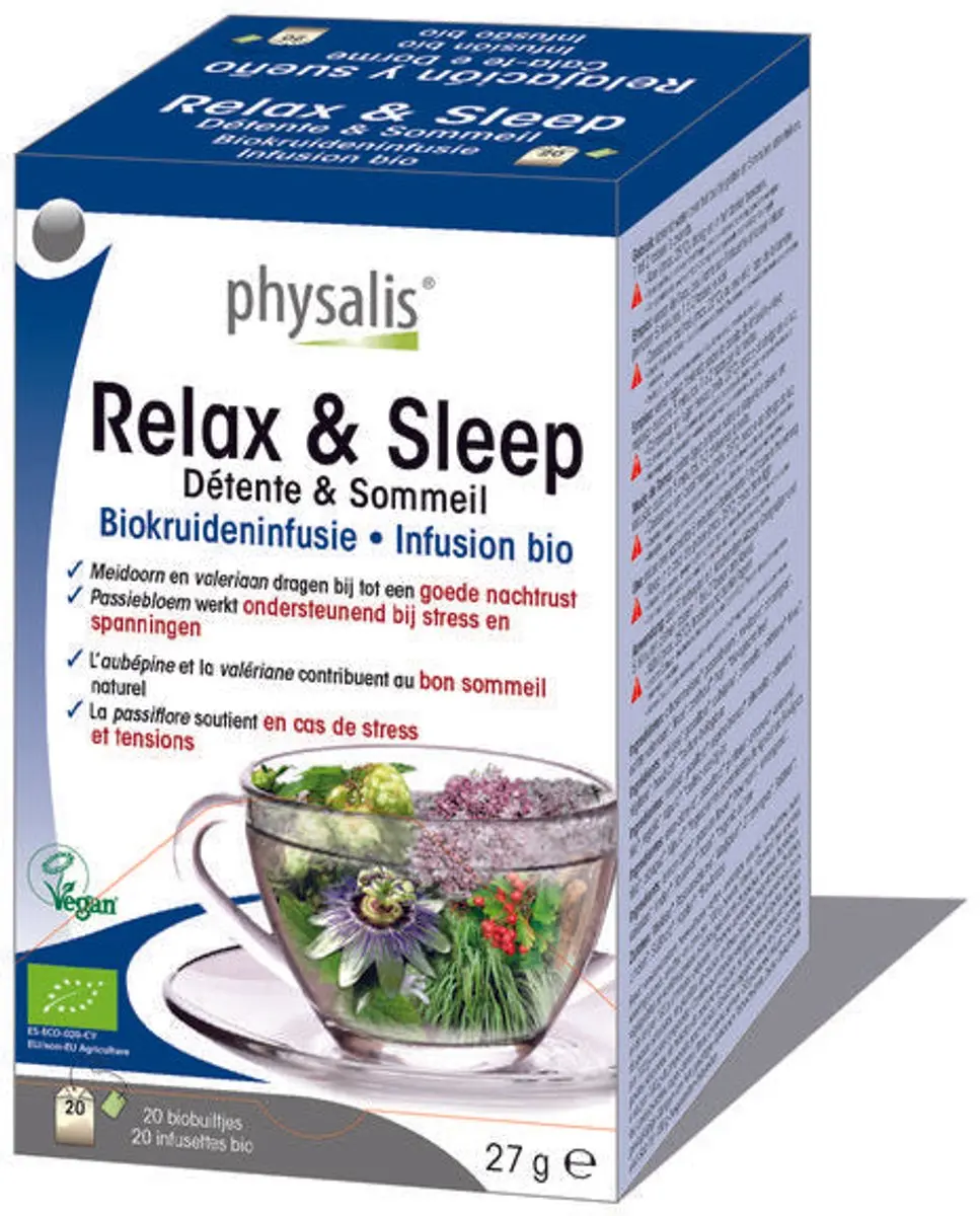 Physalis Relax & Sleep Bio Thee 20 Zakjes