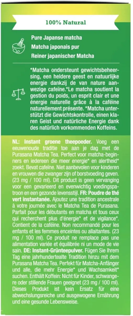 Purasana Matcha Tea BIO - 6x2g