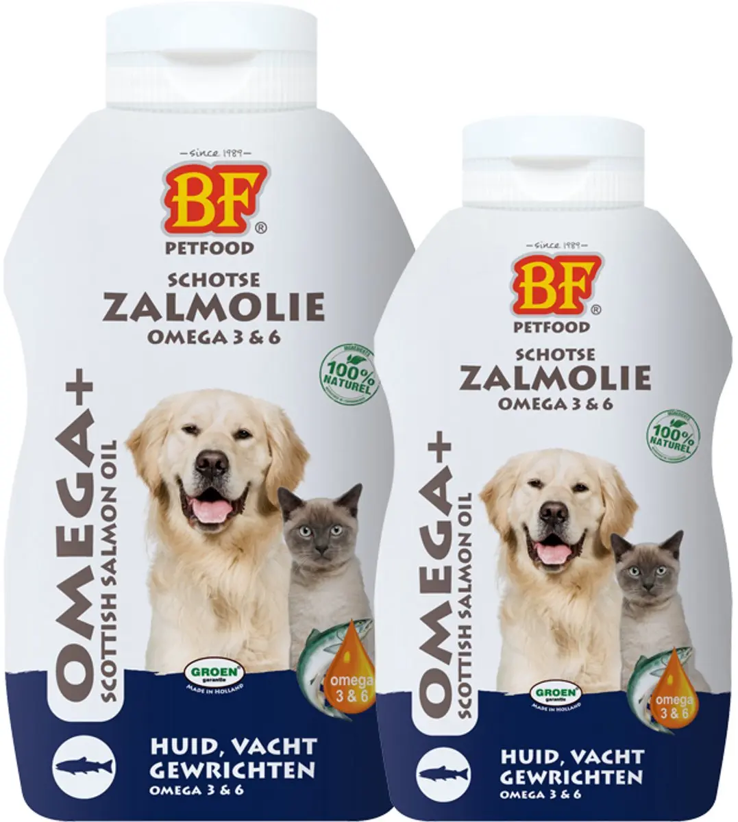BF Petfood Zalmolie 250ml - Omega 3/6 Supplement