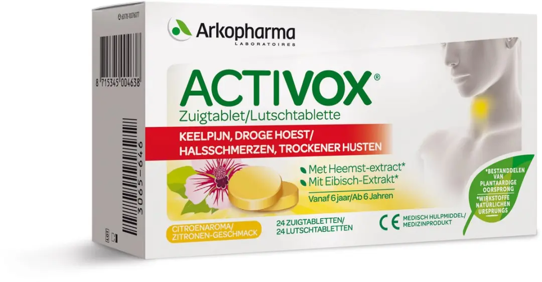 Arkopharma Activox Keelpijn Zuigtabletten 24 Stuks