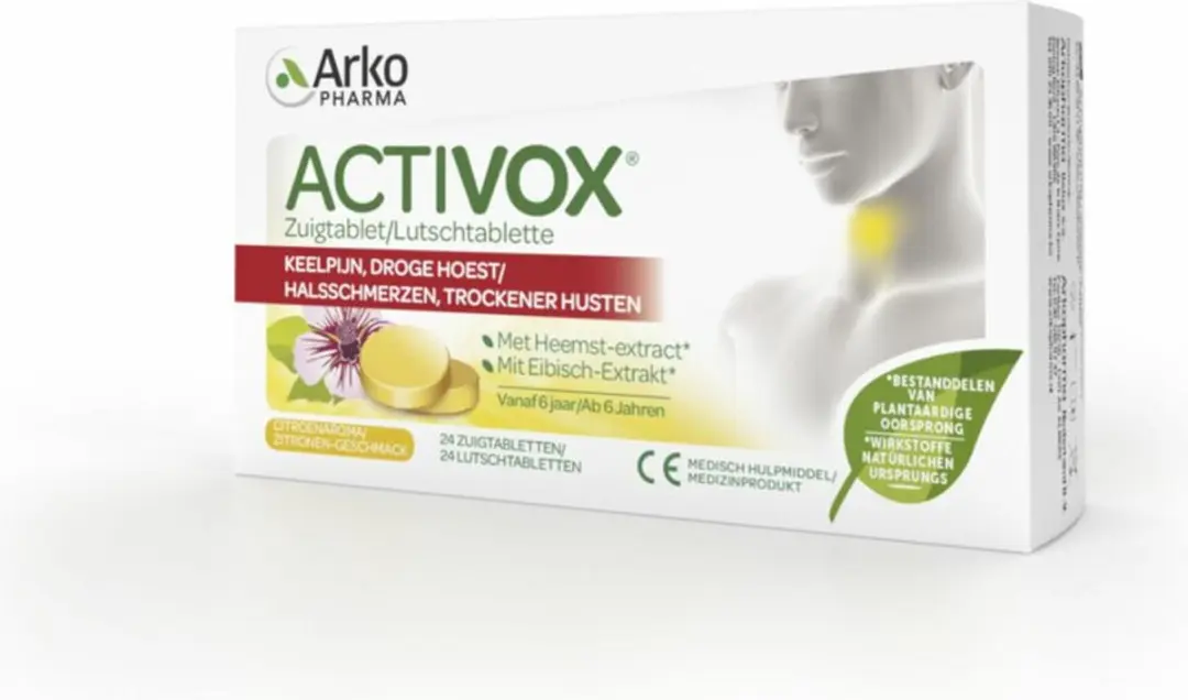 Arkopharma Activox Keelpijn Zuigtabletten 24 Stuks