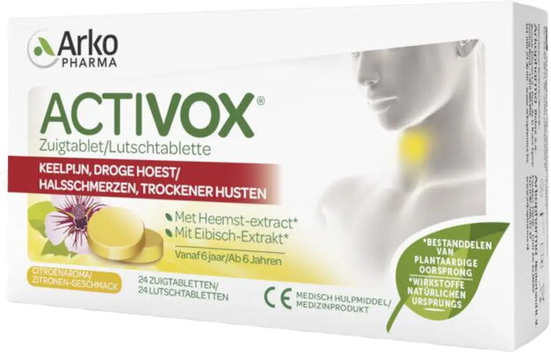Arkopharma Activox Keelpijn Zuigtabletten 24 Stuks