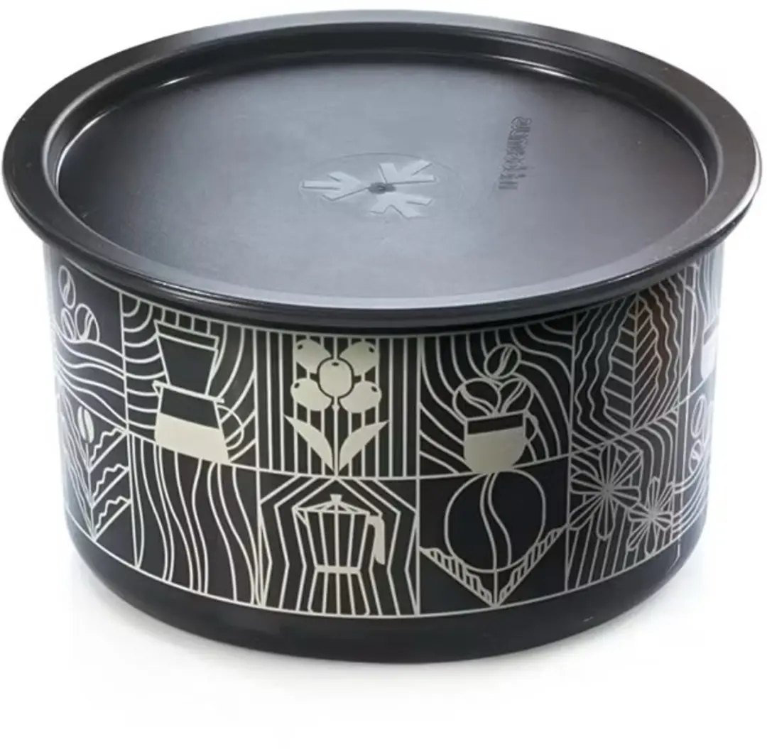 Tupperware Koektrommel met Koffieprint