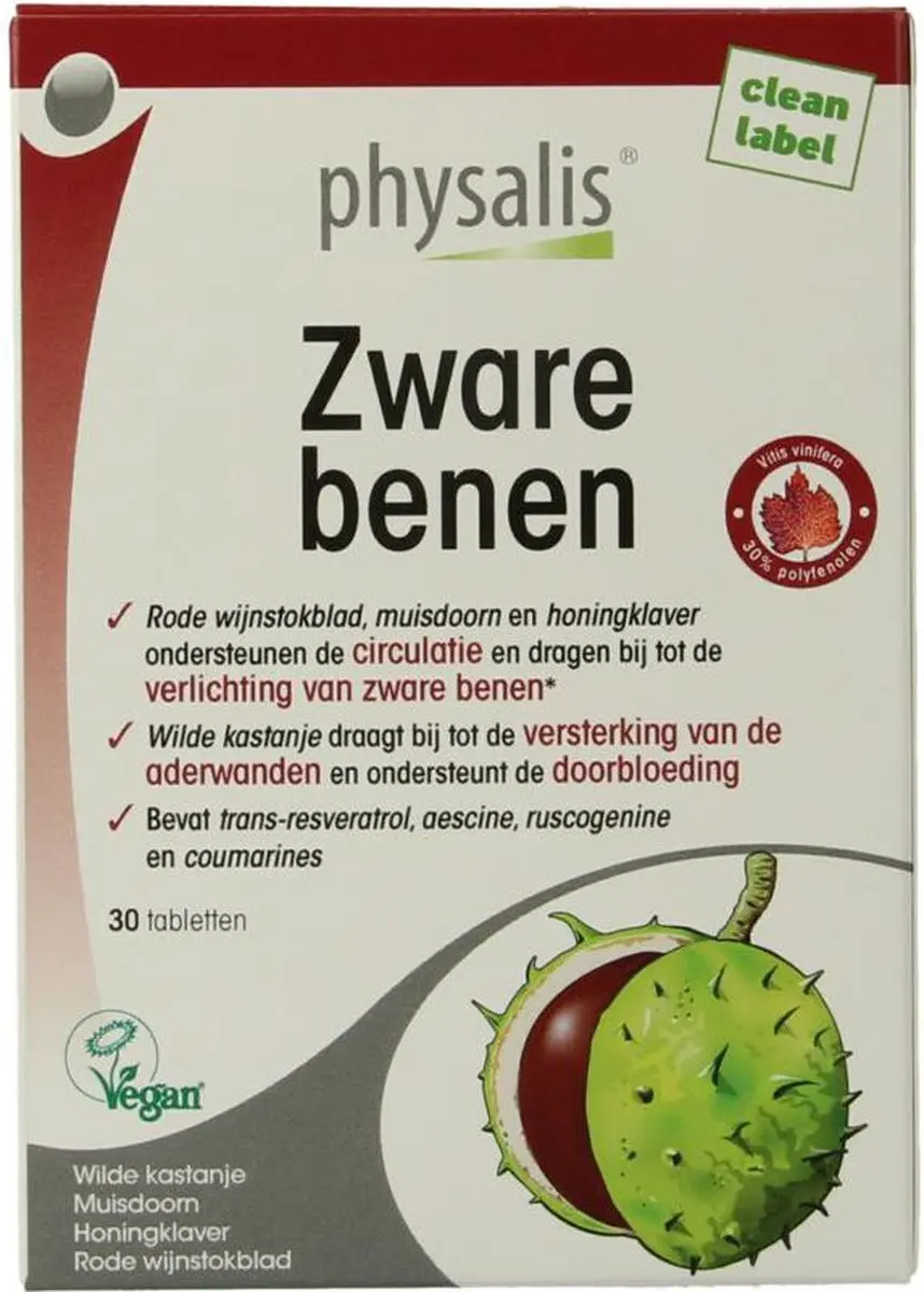 Physalis Zware Benen 30 Tabletten - 30mg