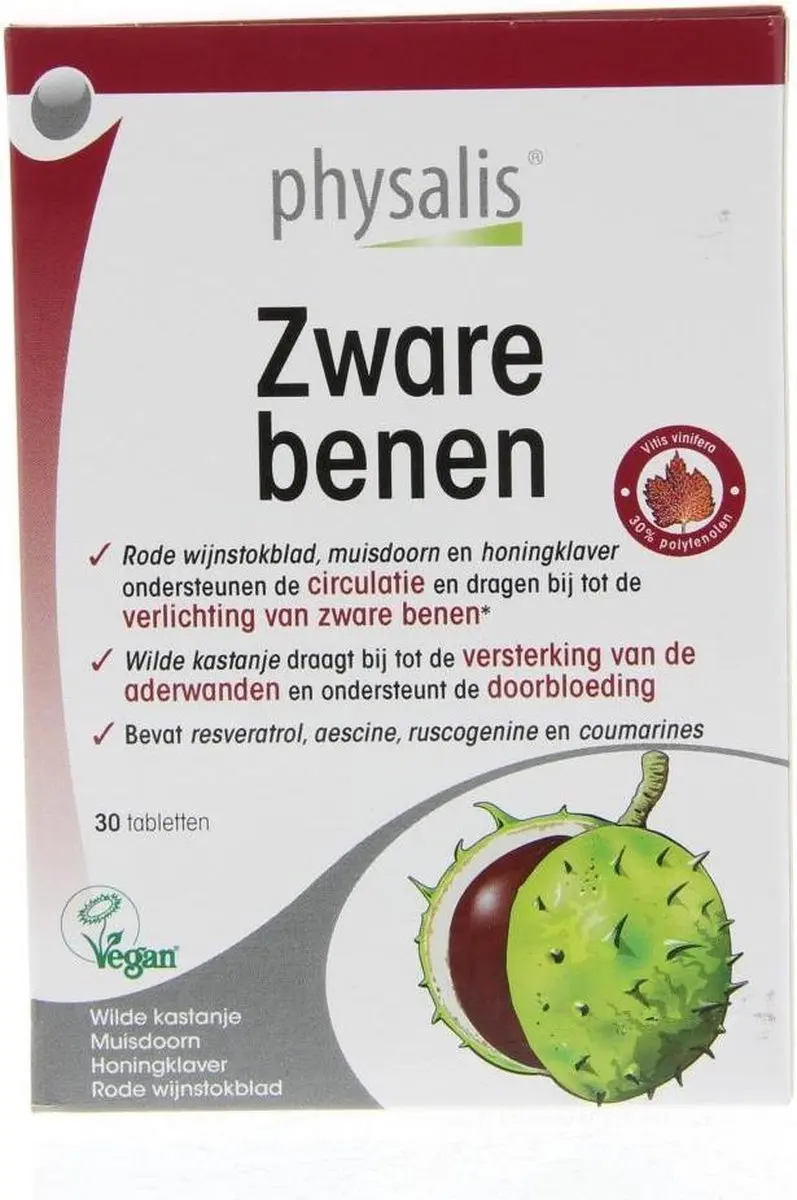 Physalis Zware Benen 30 Tabletten