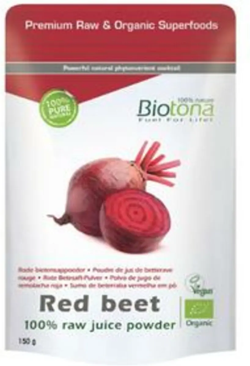 Biotona Red beet raw powder bio 150 Gram