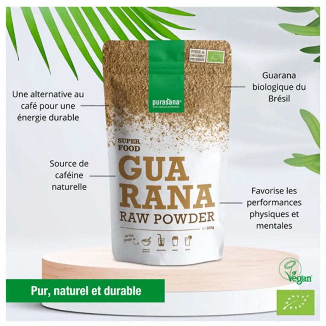 Purasana Guarana Raw Powder 100g