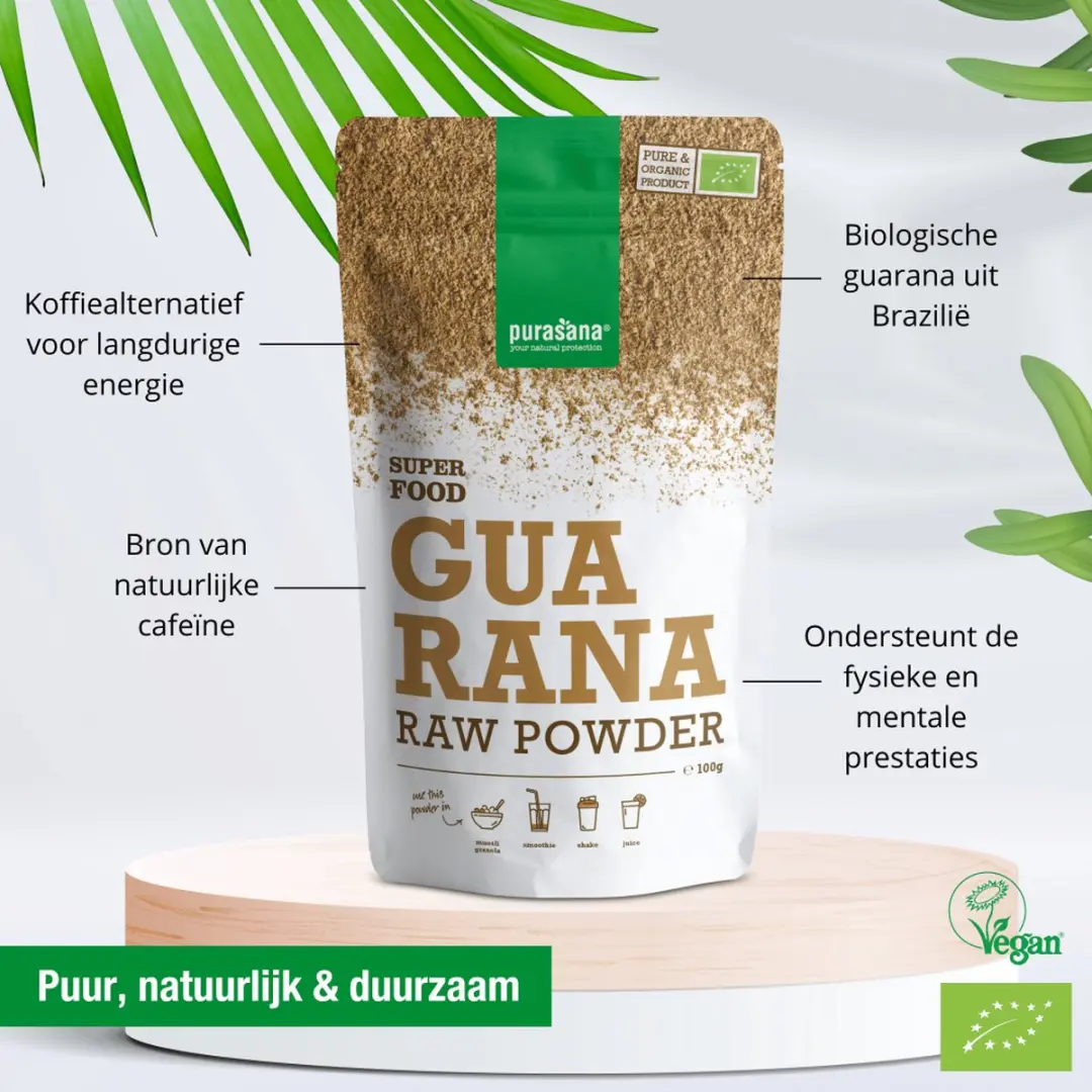 Purasana Guarana Raw Powder 100g