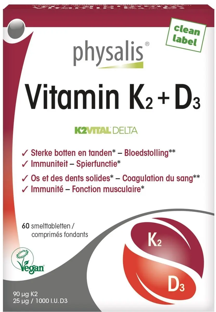Physalis Vitamin K2 & D3 60 Tabletten