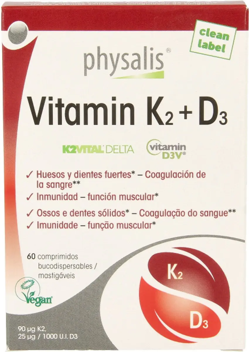 Physalis Vitamin K2 & D3 60 Tabletten