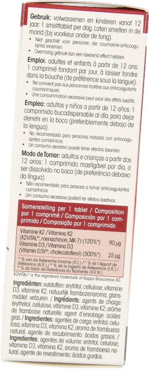 Physalis Vitamin K2 & D3 60 Tabletten