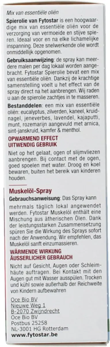 Fytostar Spierolie 30ml