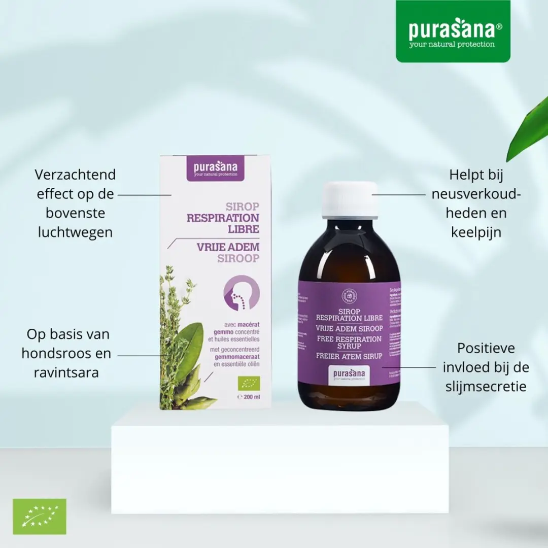 Purasana Puragem Vrije Adem Siroop Bio 200ml