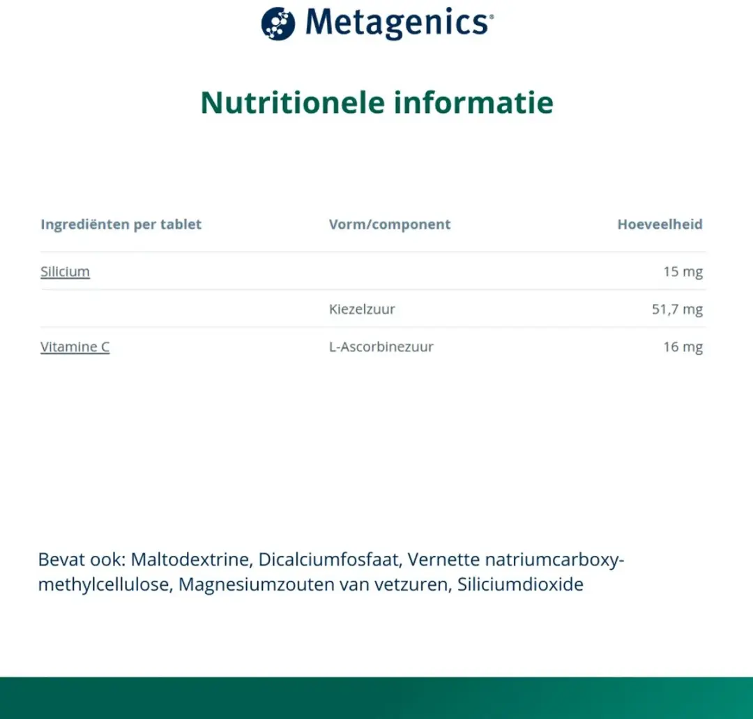 Metagenics MetaSilicium 45 Tabletten
