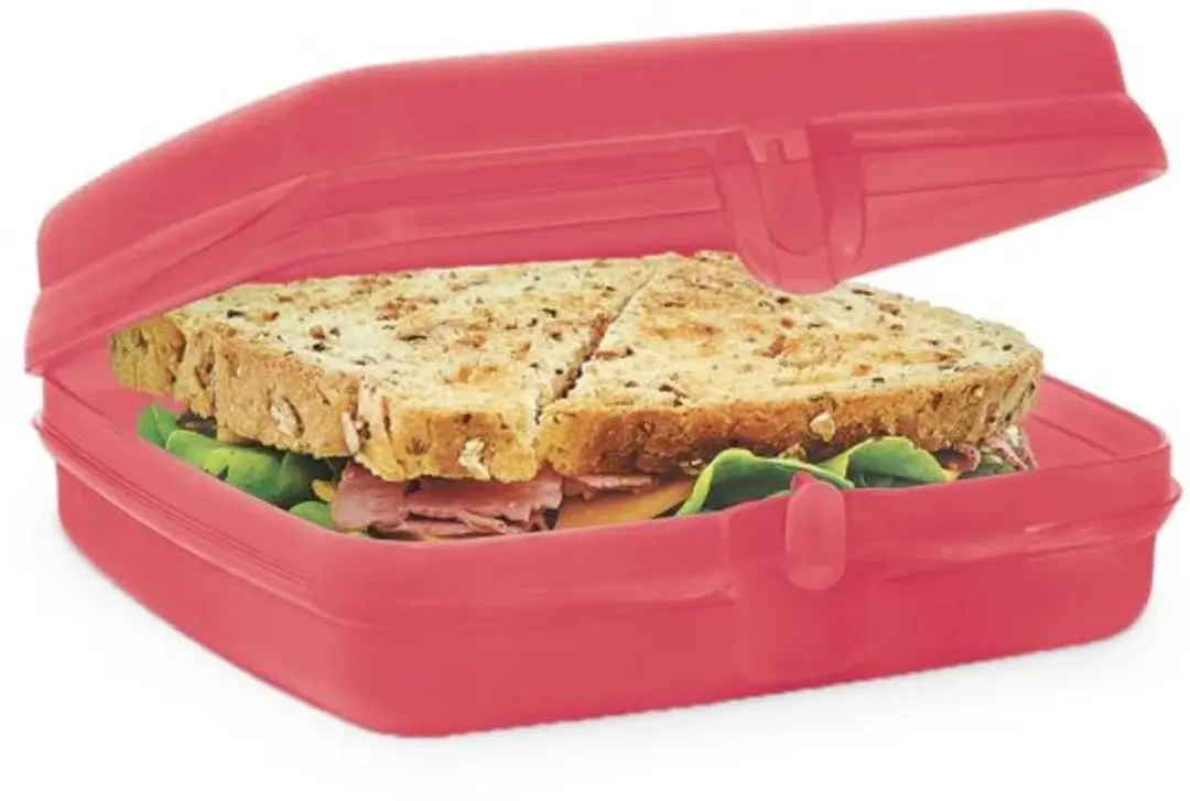Tupperware Eco Sandwichdoos Vierkant Roze