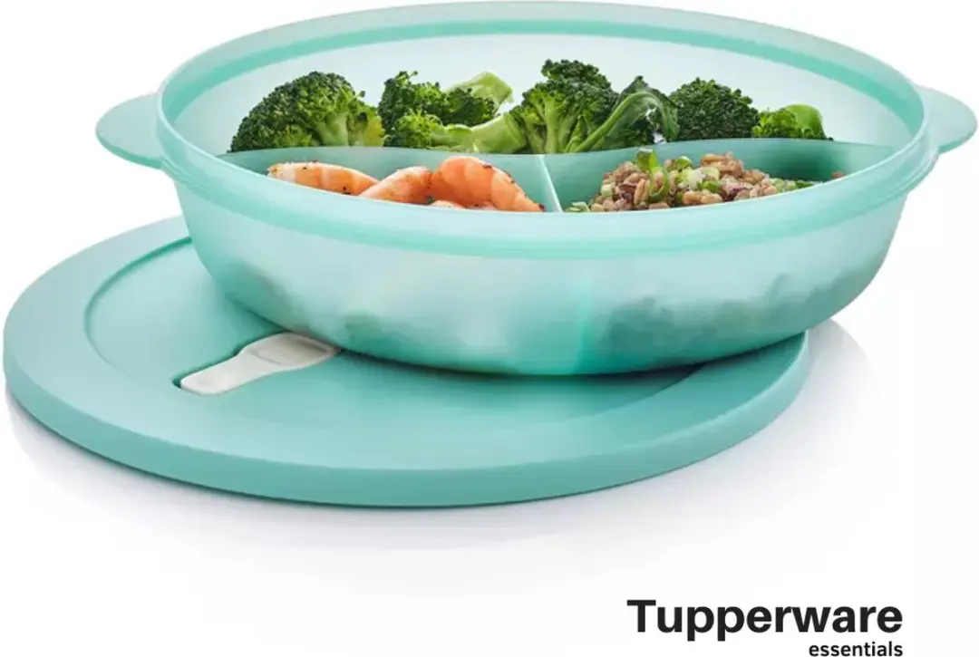 Tupperware Essentials Store Serve & Go Lunchbox Met 3 Gescheiden Compartimenten