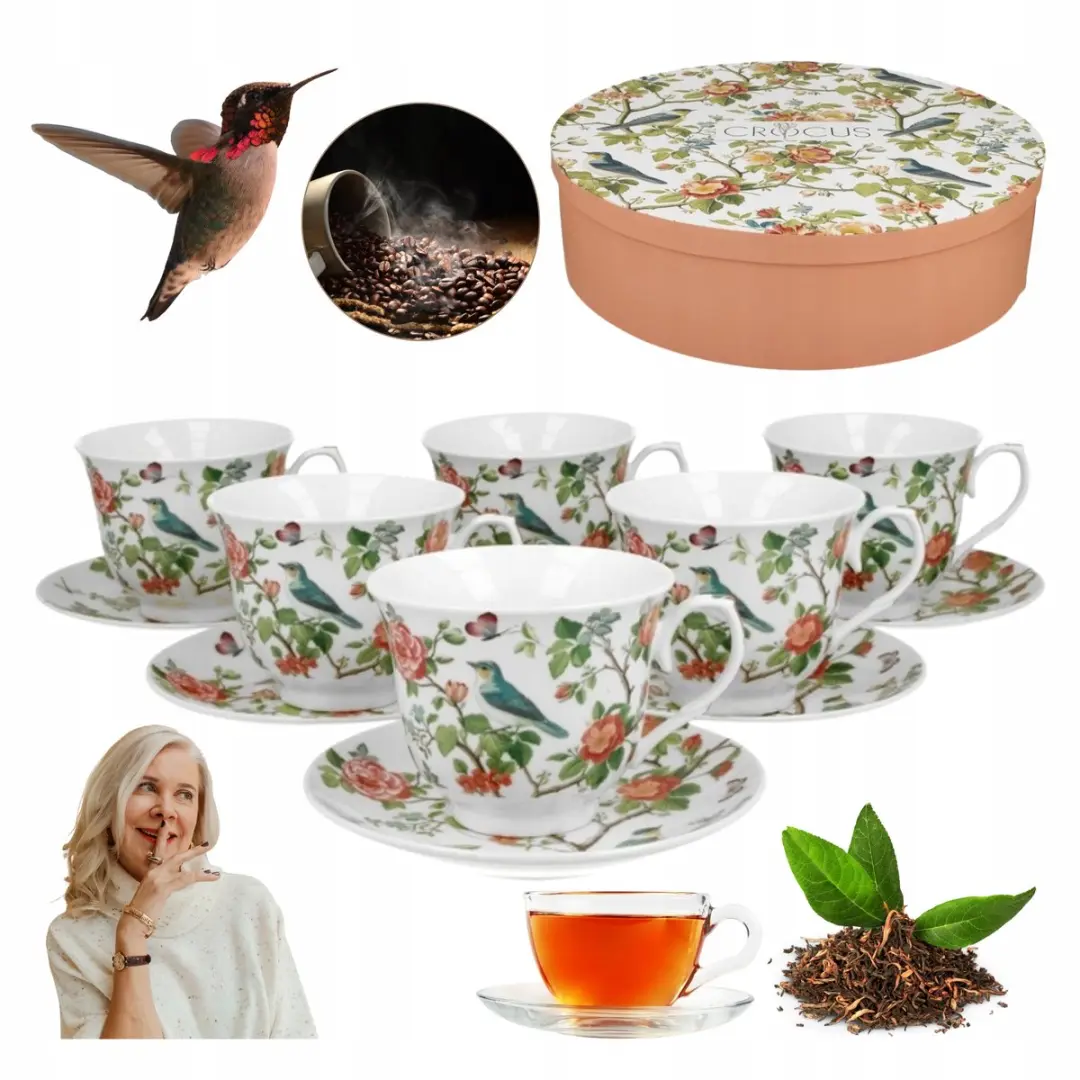 Porseleinen Kopjes & Schotels Set