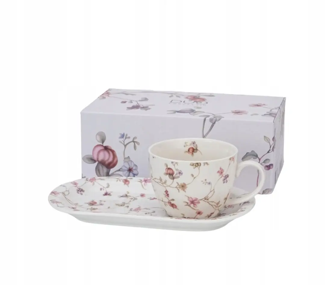 Jumbo Ontbijtset: Mok met Schotel, Safa Bloemendecor