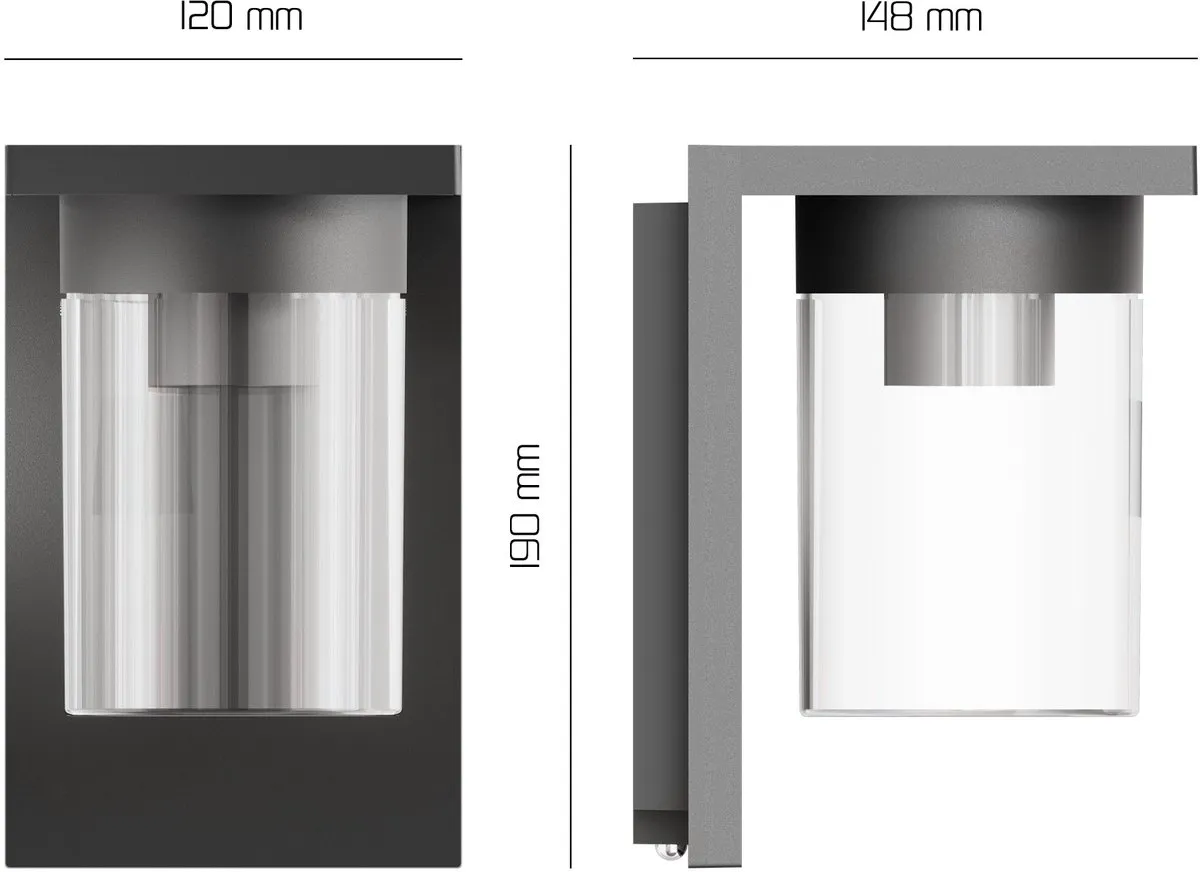 Ledvion Wandlamp met Sensor 2x 0,5W - 4400mAh - Zwart - afbeelding 6 van 6