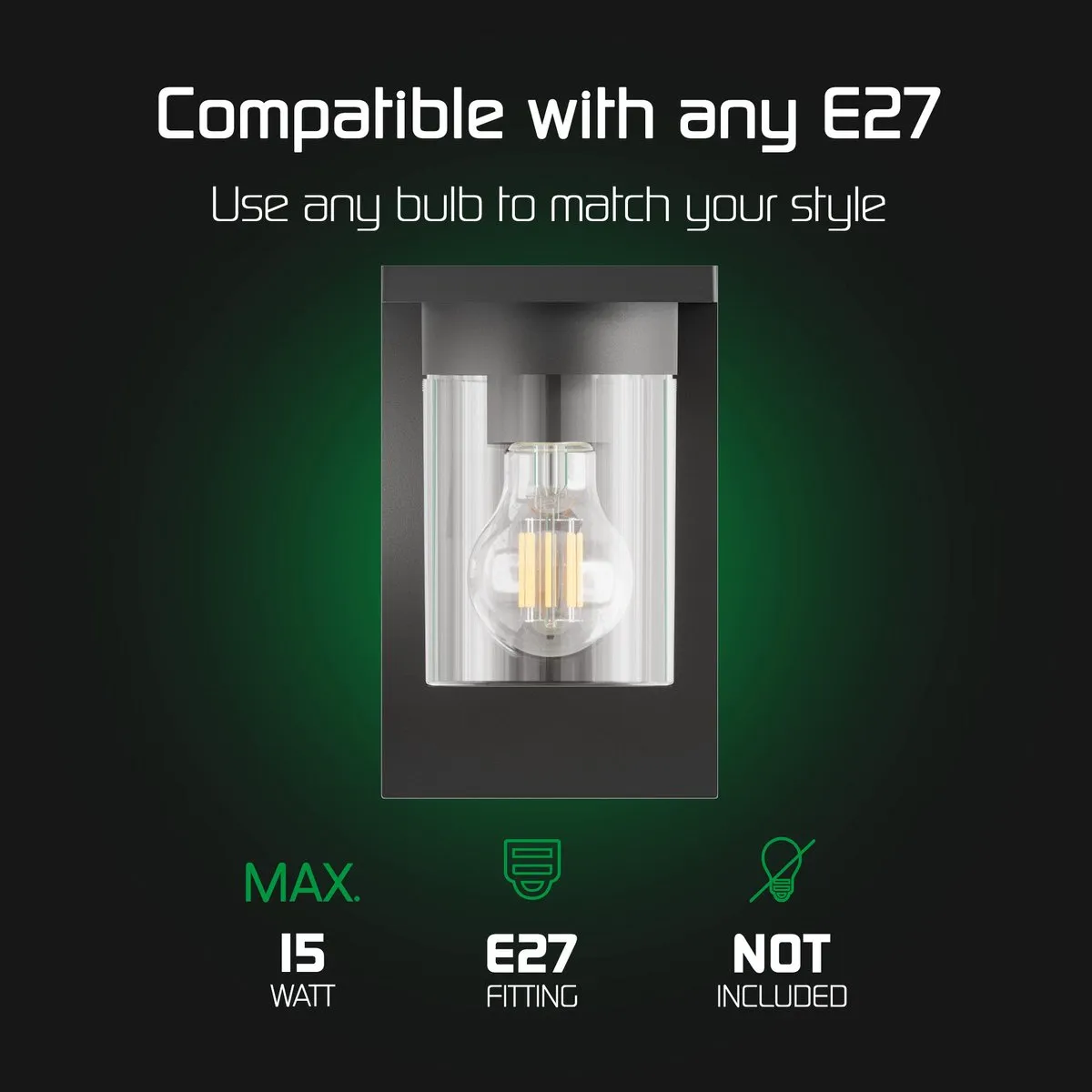 Ledvion Wandlamp met Sensor 2x 0,5W - 4400mAh - Zwart
