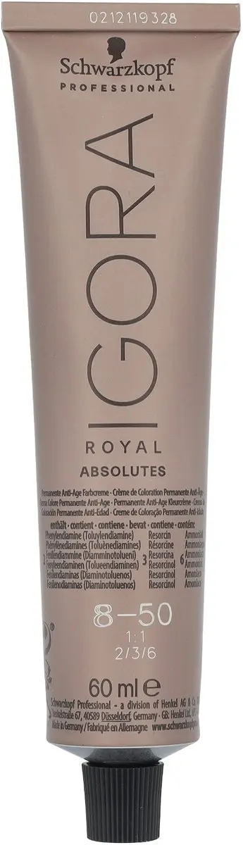 Schwarzkopf Igora Royal Absolutes 8-50 Permanent Haarkleur 60ml