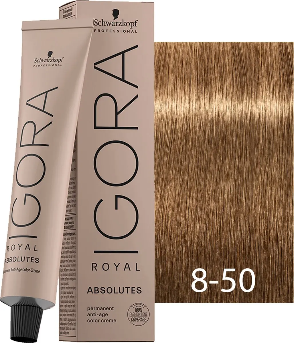 Schwarzkopf Igora Royal Absolutes 8-50 Permanent Haarkleur 60ml