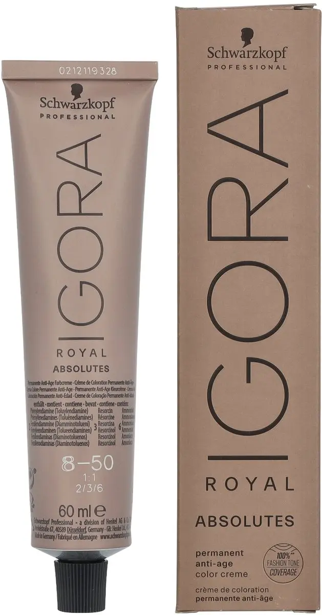 Schwarzkopf Igora Royal Absolutes 8-50 Permanent Haarkleur 60ml