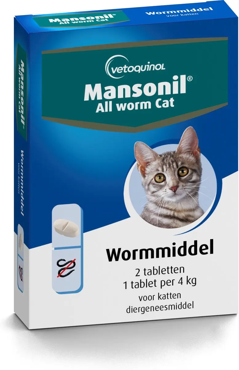 Mansonil All Worm Kat Ontworming