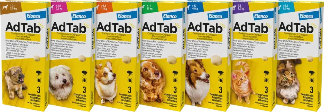 Adtab Anti Vlooien Teek Kauwtabletten Hond 3 Stuks - afbeelding 2 van 6
